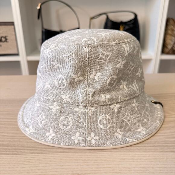 Louis Vuitton Monogram Jacquard Bucket Hat Grey main image 4